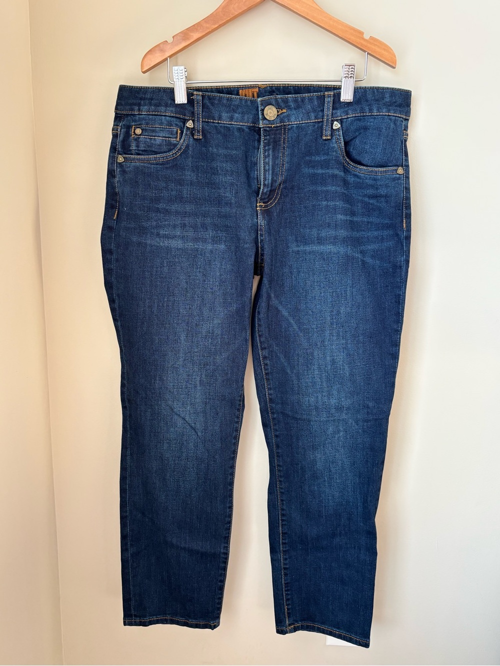 Kut from the Kloth Women's Dark Blue Straight Leg Jeans